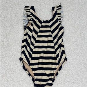 Tea stripped bathing suit
